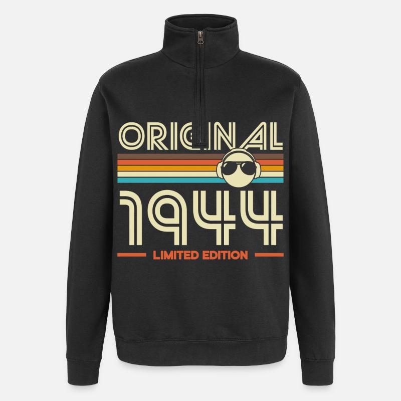 Originale Retro-Edition von 1944 - Quarter-Zip-Sweatshirt - Schwarz