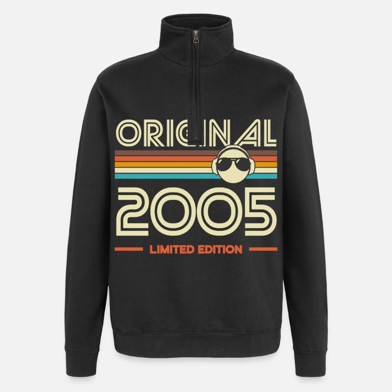 Original 2005 Limited Edition Retro - Quarter-Zip-Sweatshirt - Schwarz