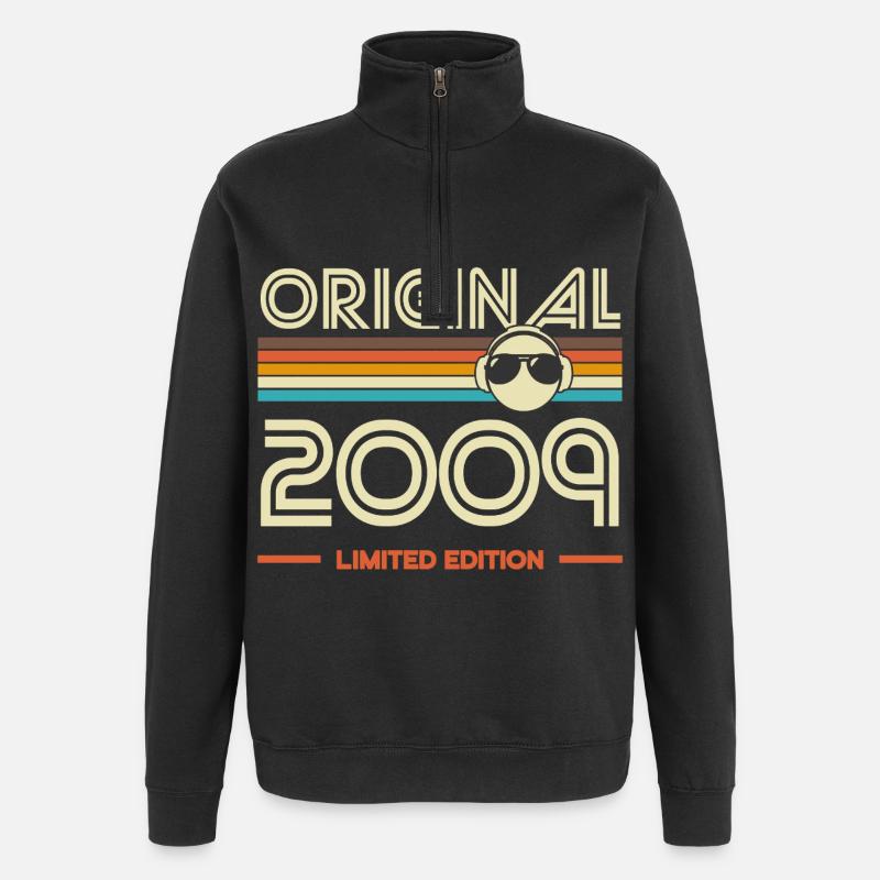 Originale limitierte Edition 2009 - Quarter-Zip-Sweatshirt - Schwarz