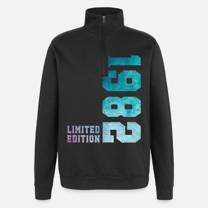 1982 Édition Limitée 44 ans anniversaire - Sweat à zip 1/4 - noir