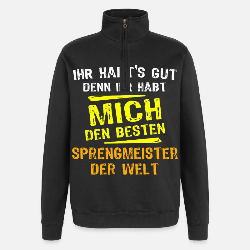 Demolition Master Gift - Quarter-Zip Sweatshirt - black