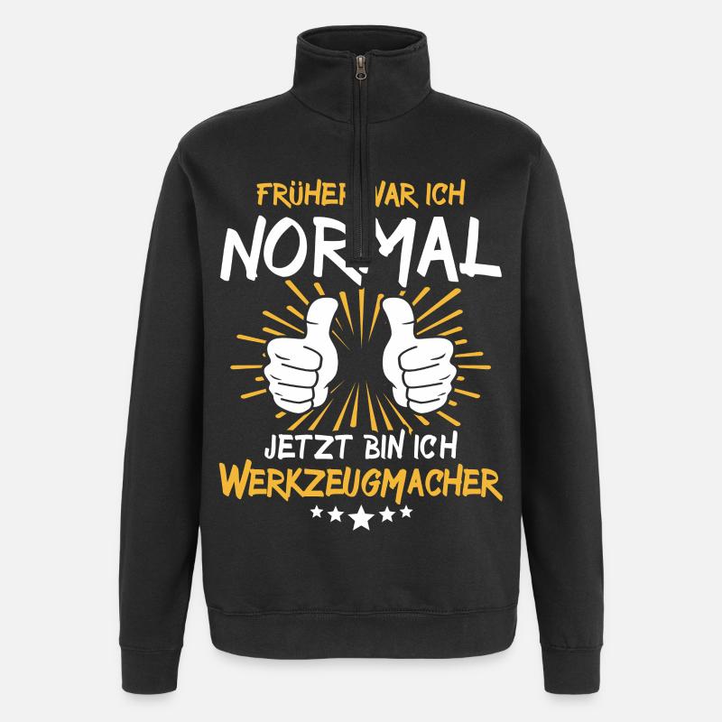 Dicton du fabricant d’outils - Sweat à zip 1/4 - noir