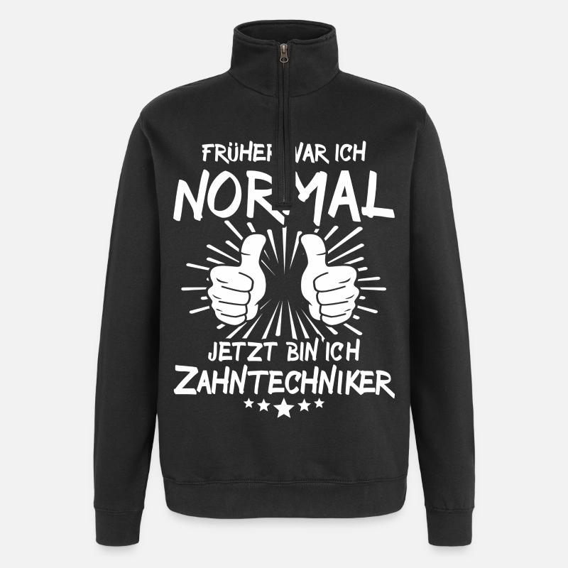 Prothésiste dentaire - Sweat à zip 1/4 - noir