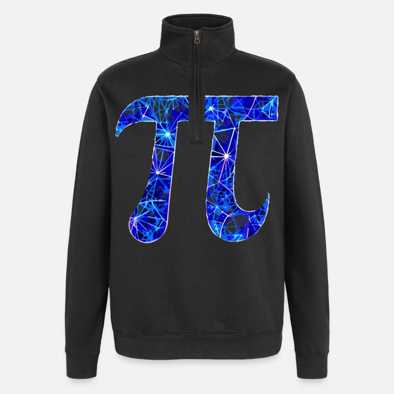 Zahl Pi - 3.14  - Quarter-Zip-Sweatshirt - Schwarz