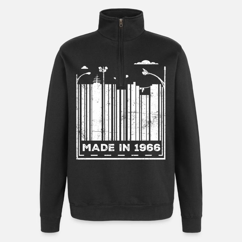 Millésime 1966 - Sweat à zip 1/4 - noir