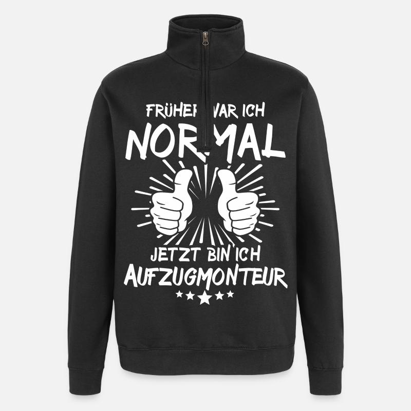 Technicien en ascenseurs - Sweat à zip 1/4 - noir