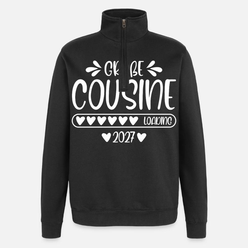 Big Cousin 2027 indlæsning - Sweatshirt med 1/4 lynlås - sort