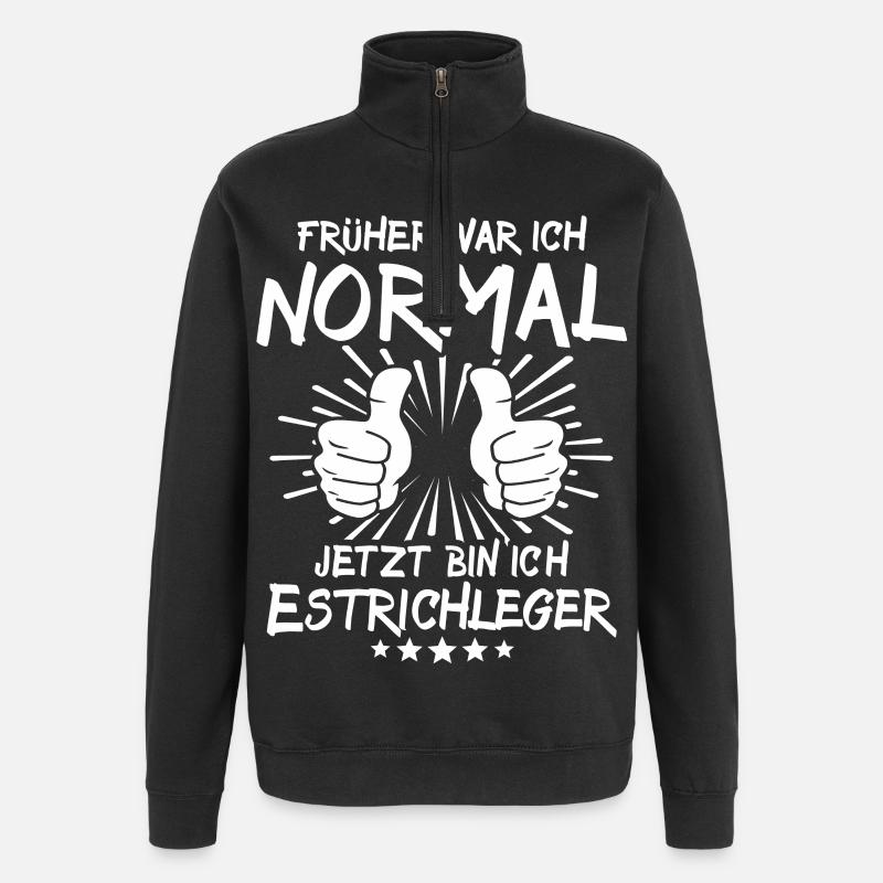 Screed layer - Quarter-Zip Sweatshirt - black