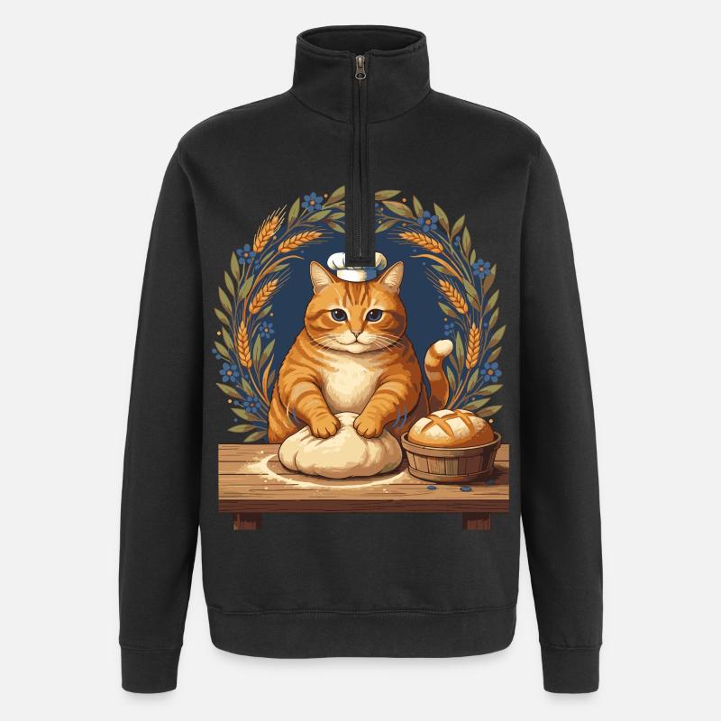 Sourdough Bread Baking Baker Sourdough Starter - Quarter-Zip Sweatshirt - black