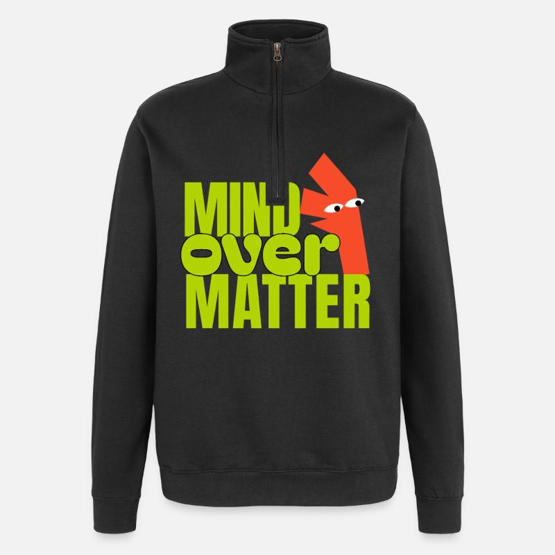 Mind Over Matter  - Sweat à zip 1/4 - noir
