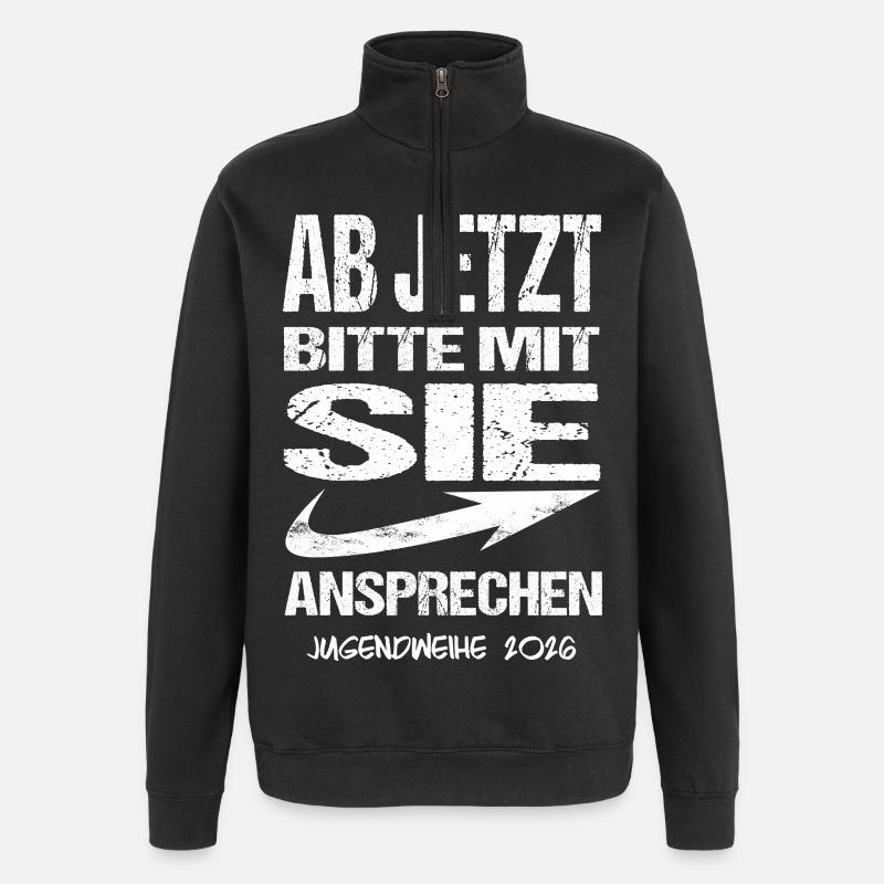 Jugendweihe - Jugendweihe 2026 - Sweat à zip 1/4 - noir