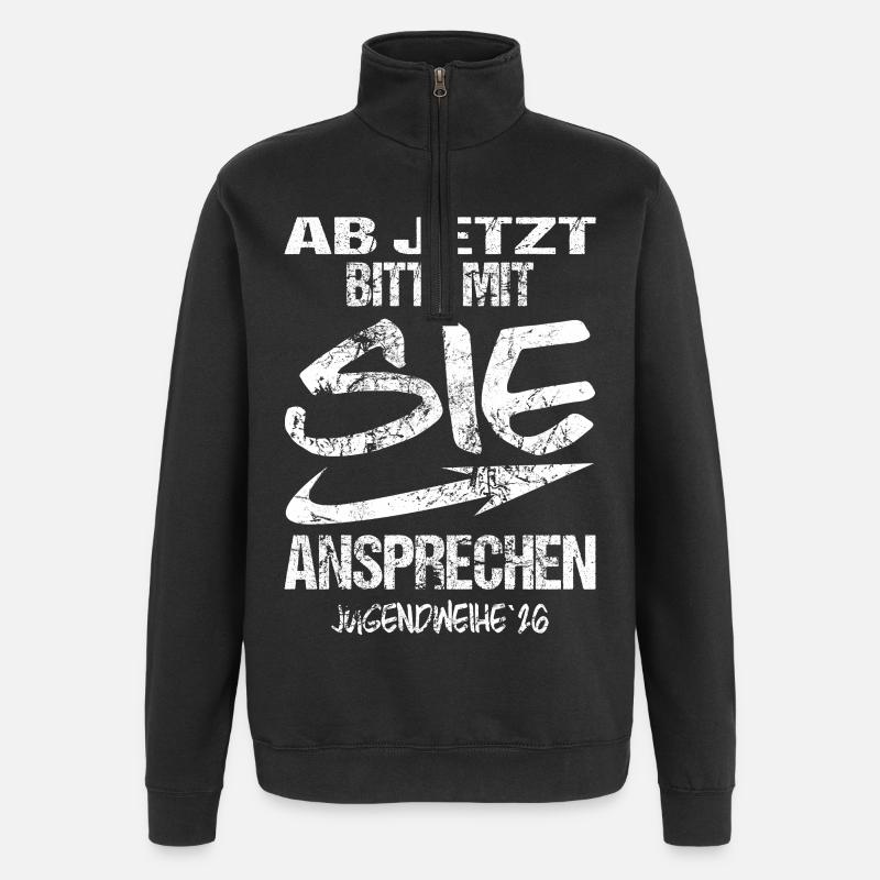 Jugendweihe - Jugendweihe 2026 - Sweat à zip 1/4 - noir