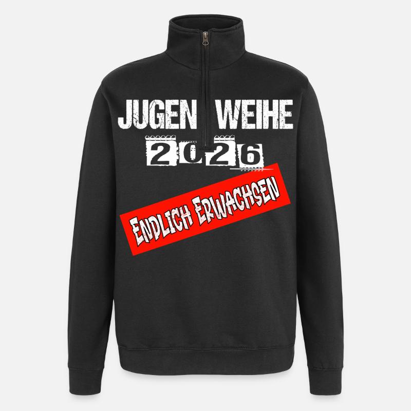 Jugendweihe - Jugendweihe 2026 - Sweat à zip 1/4 - noir