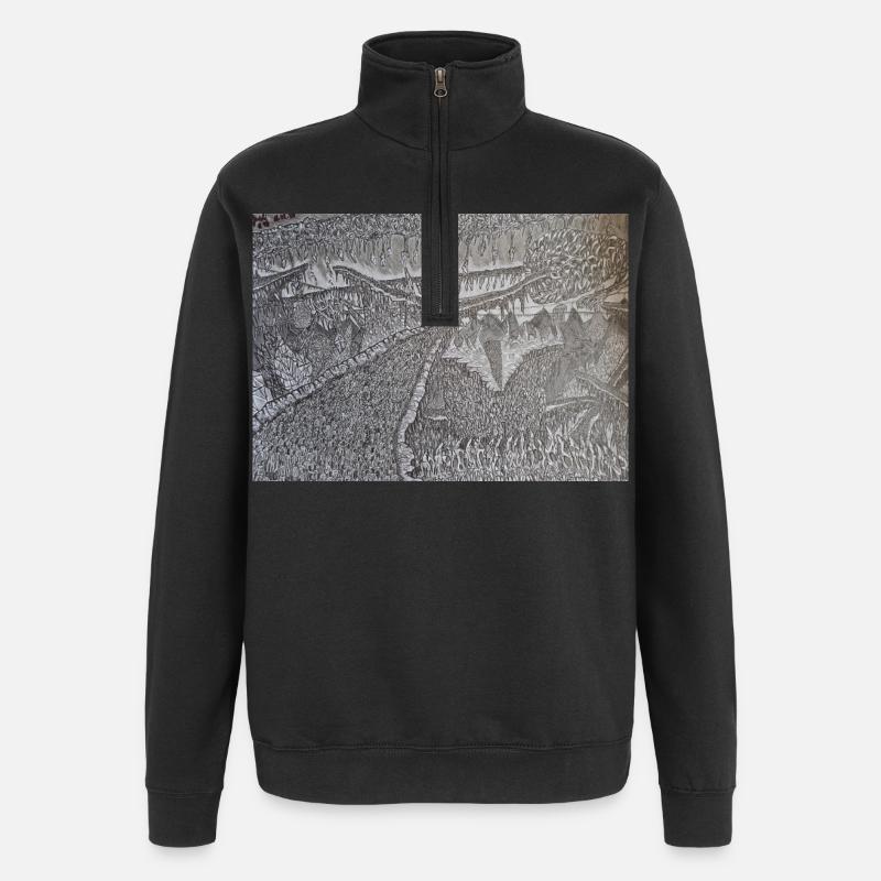 20260307_133519 - Quarter-Zip-Sweatshirt - Schwarz