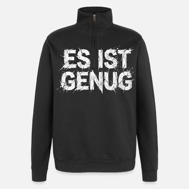 Ça suffit avec le sarcasme - Sweat à zip 1/4 - noir
