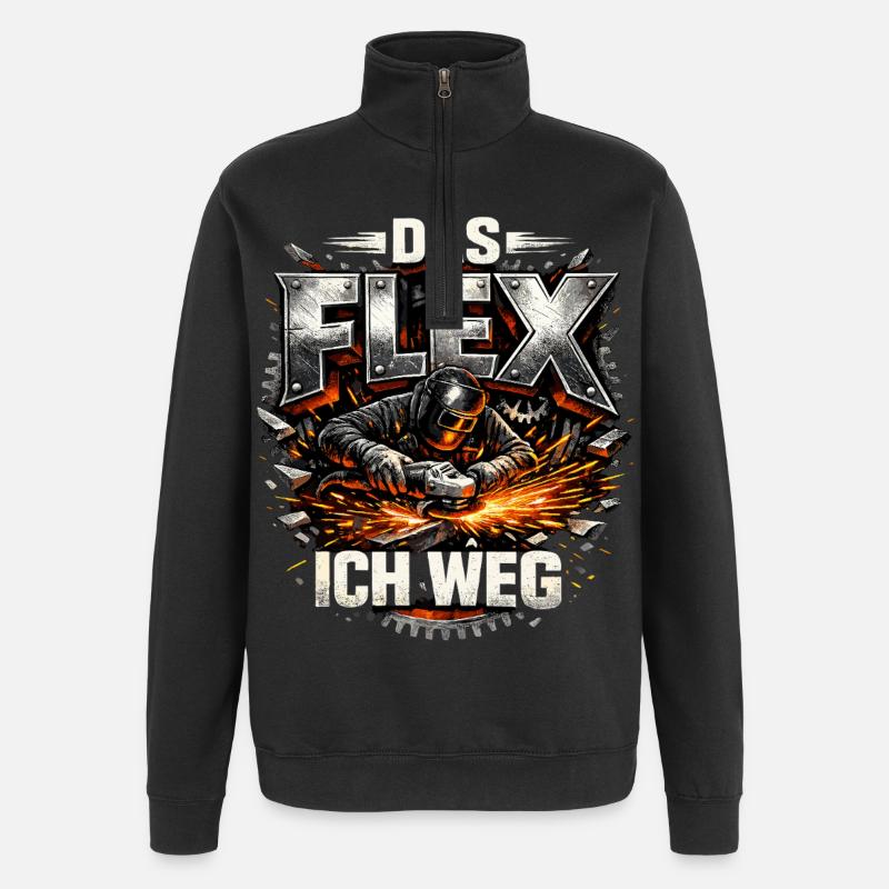 Serrurier Soudeur Le Flex I Away - Sweat à zip 1/4 - noir
