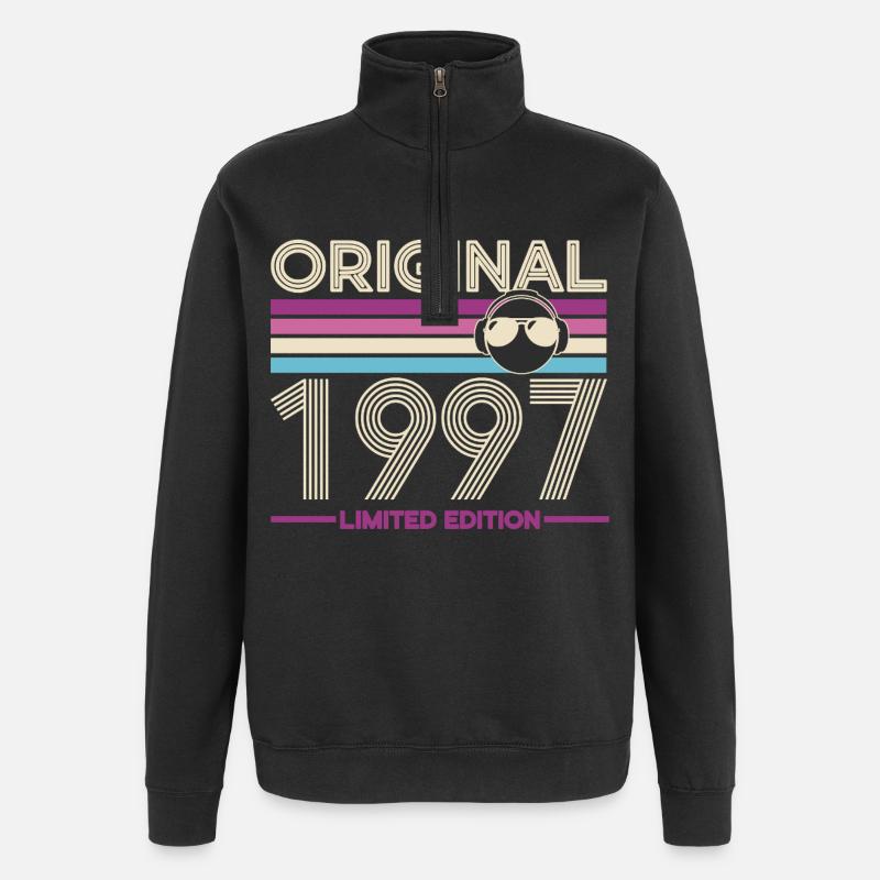 Original 1997 édition limitée rétro - Sweat à zip 1/4 - noir