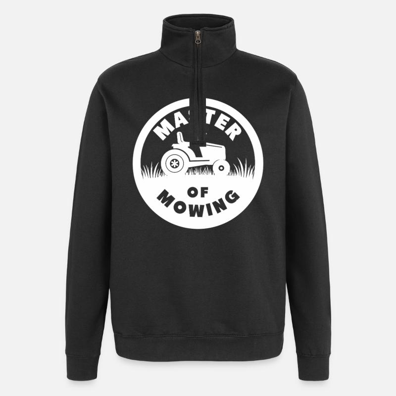 Master of Mowing Rasenmäher Traktor - Quarter-Zip-Sweatshirt - Schwarz