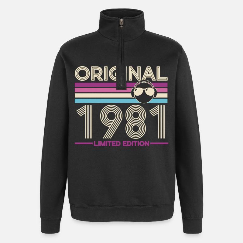 Original 1981 Limited Edition - Quarter-Zip Sweatshirt - black