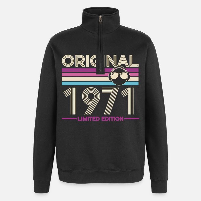 Original 1971 Edition Retro - Sweat à zip 1/4 - noir