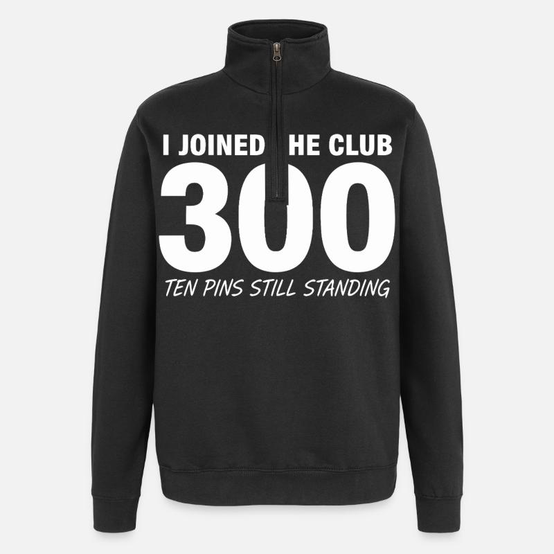 Bowling Dire Drôle 300 - Sweat à zip 1/4 - noir