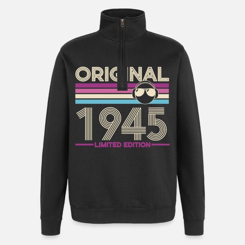 Original 1945 Édition Limitée - Sweat à zip 1/4 - noir
