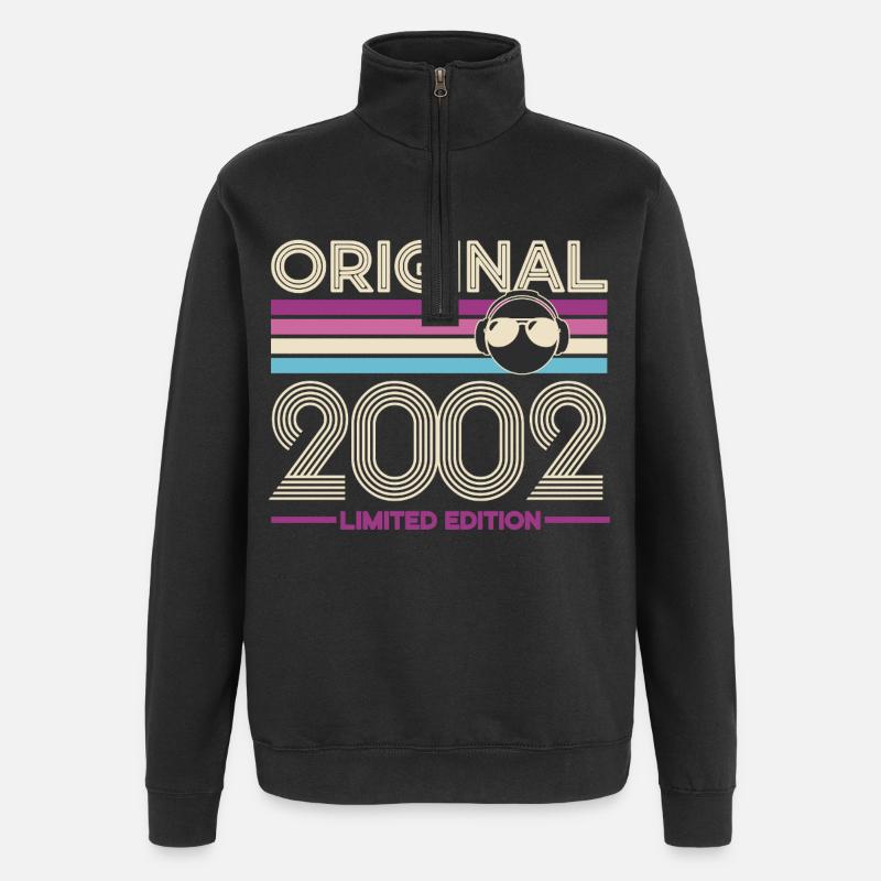 2002 Retro Édition Limitée - Sweat à zip 1/4 - noir