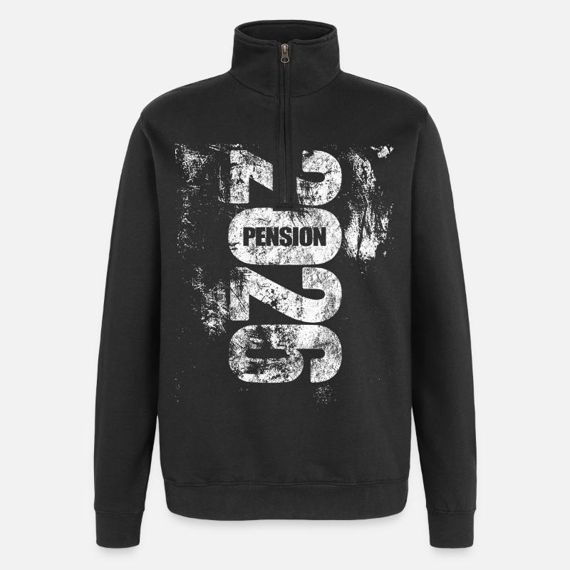 Pension 2026 | endlich geschafft - Quarter-Zip-Sweatshirt - Schwarz