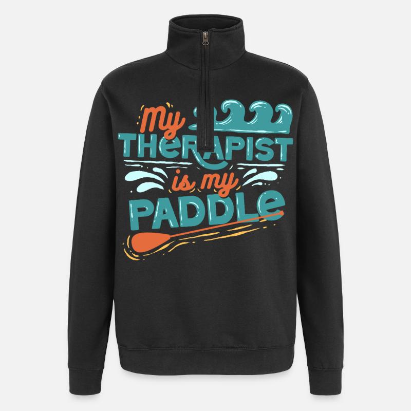 Stand up Paddle - Sweat à zip 1/4 - noir