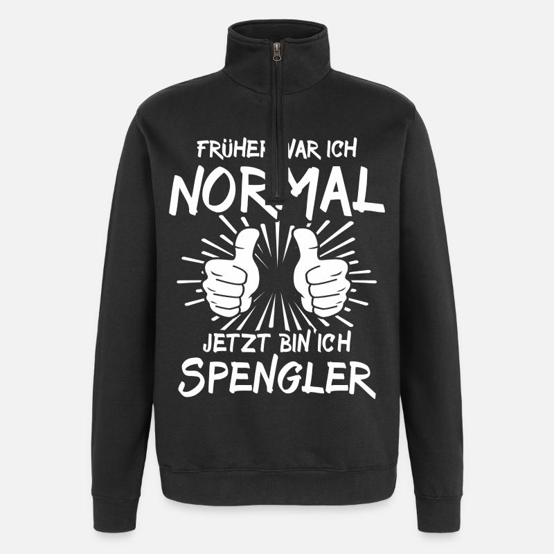 Spengler - Quarter-Zip-Sweatshirt - Schwarz