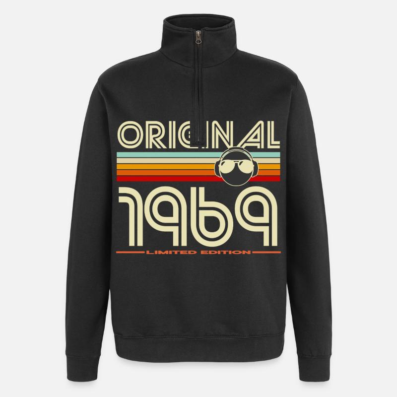 Original 1969 Retro Edition - Sweat à zip 1/4 - noir