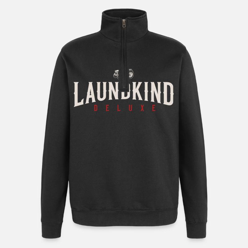Laundkind - Sweat à zip 1/4 - noir