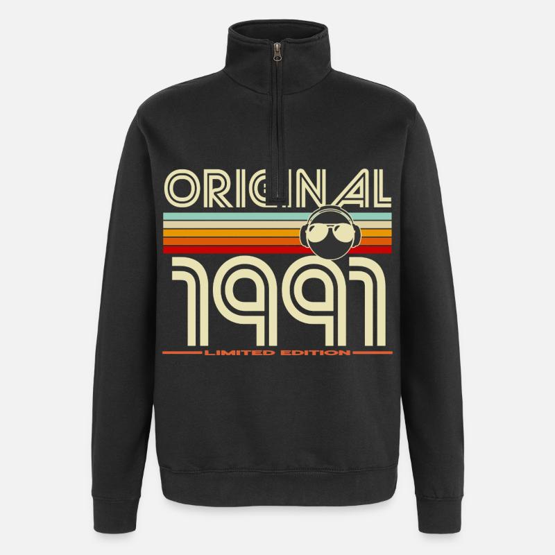 Original 1991 Rétro Edition - Sweat à zip 1/4 - noir