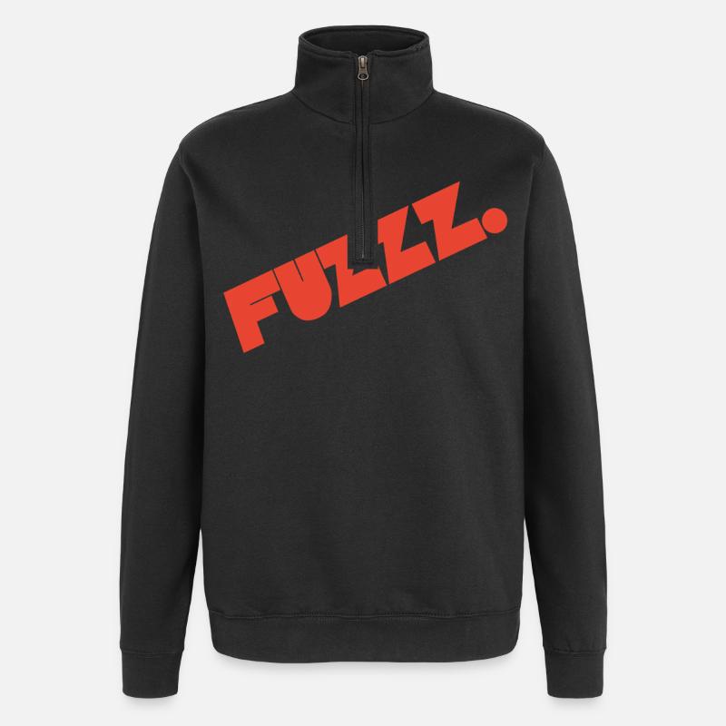 FUZZZ - Quarter-Zip Sweatshirt - black