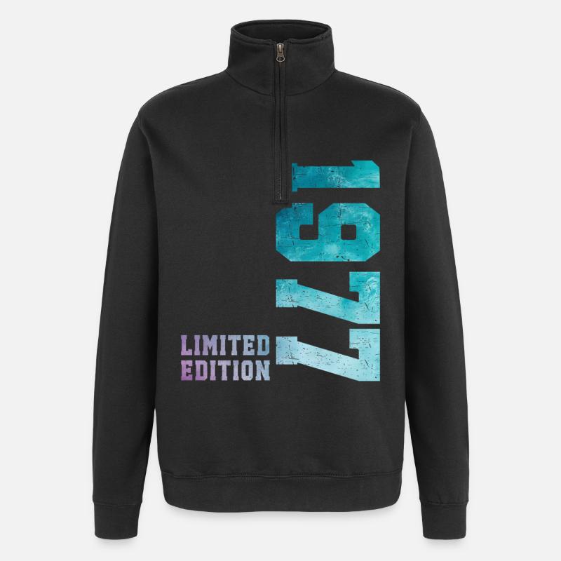 1977 Édition Limitée 49 ans anniversaire - Sweat à zip 1/4 - noir