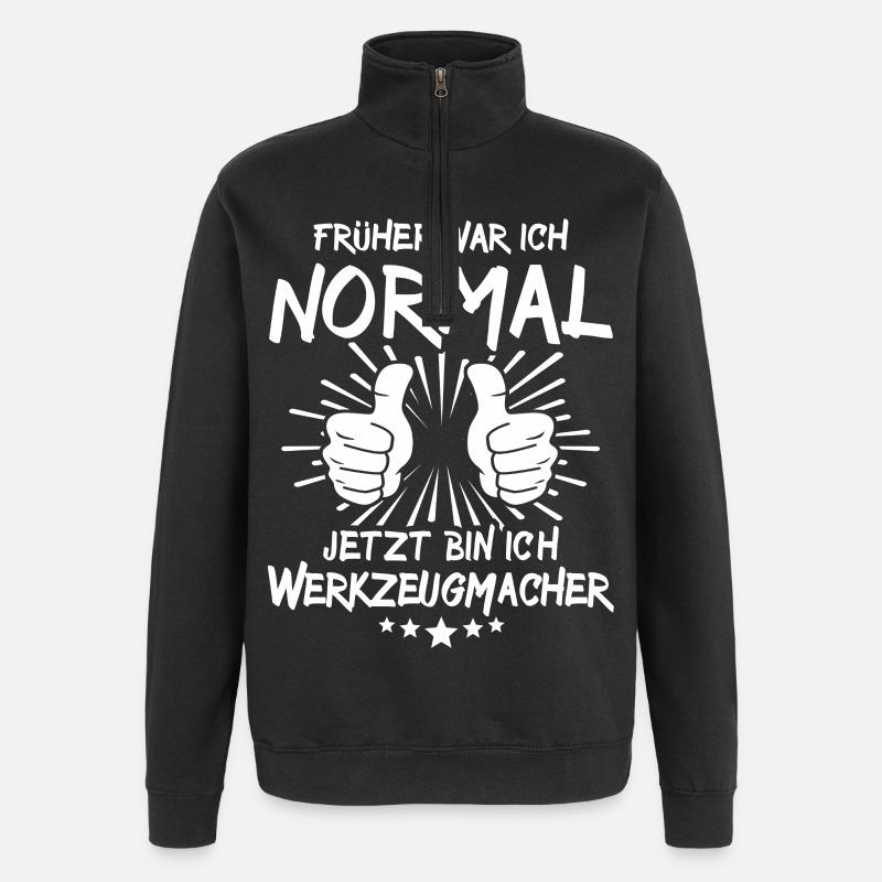 Werkzeugmacher - Quarter-Zip-Sweatshirt - Schwarz