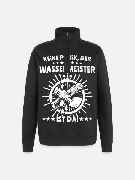 Wassermeister - Quarter-Zip-Sweatshirt - Schwarz