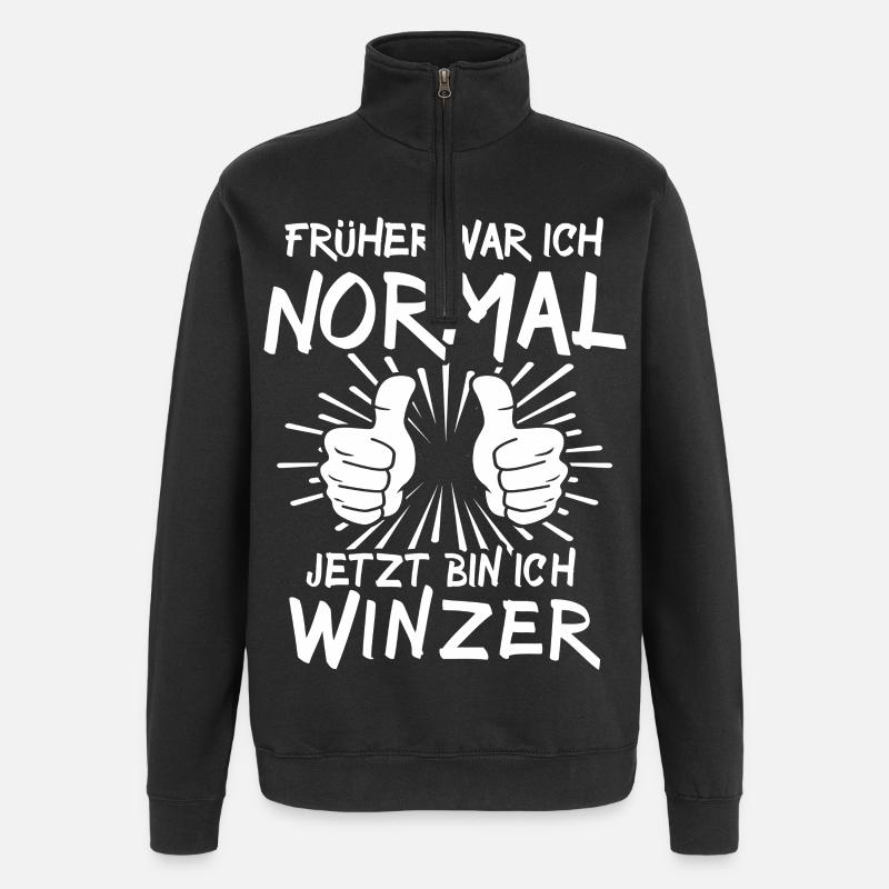 Winzer - Quarter-Zip-Sweatshirt - Schwarz
