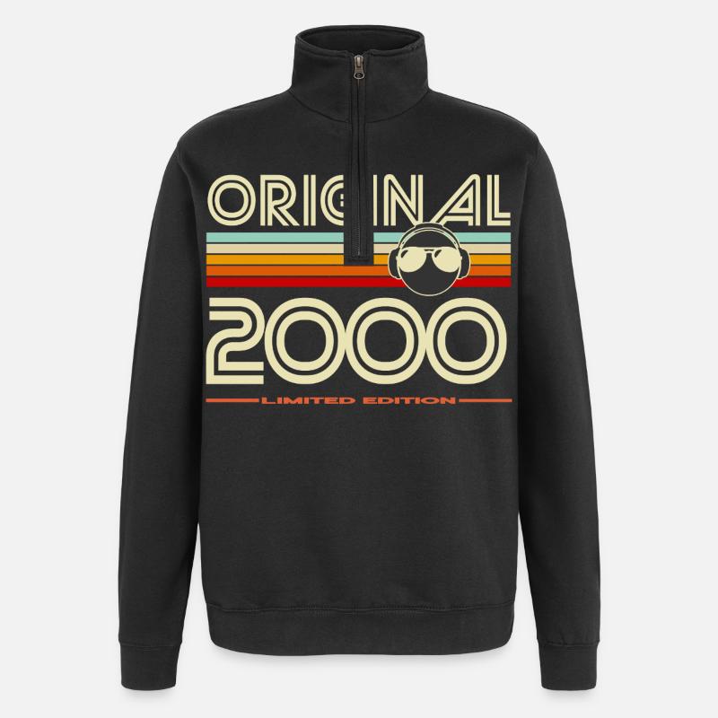 Original 2000 Retro Edition - Quarter-Zip Sweatshirt - black