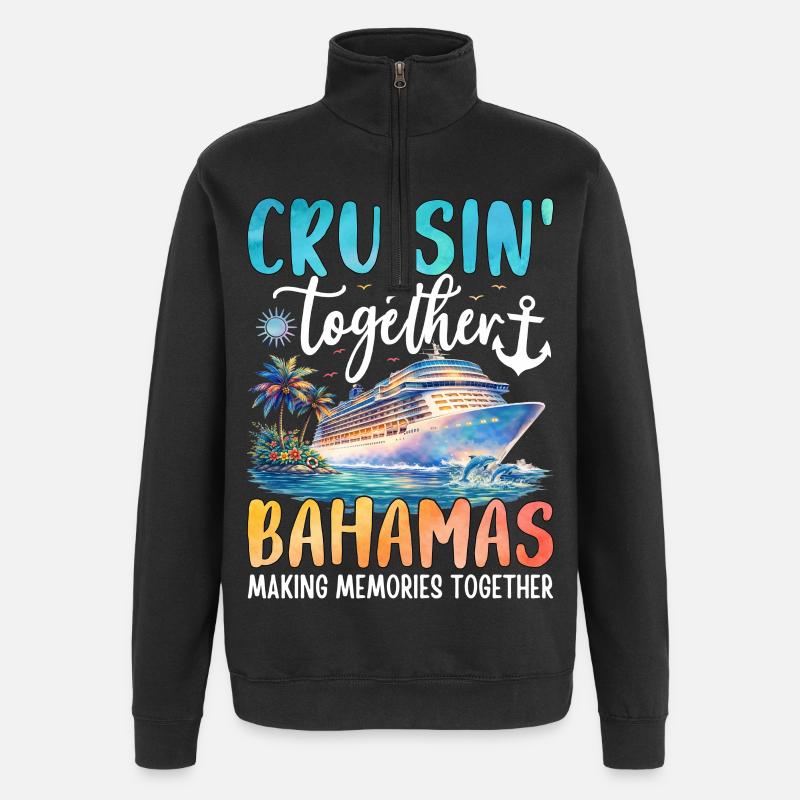 Croisière ensemble aux Bahamas - Sweat à zip 1/4 - noir