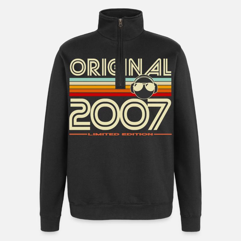 Original 2007 Édition Rétro - Sweat à zip 1/4 - noir
