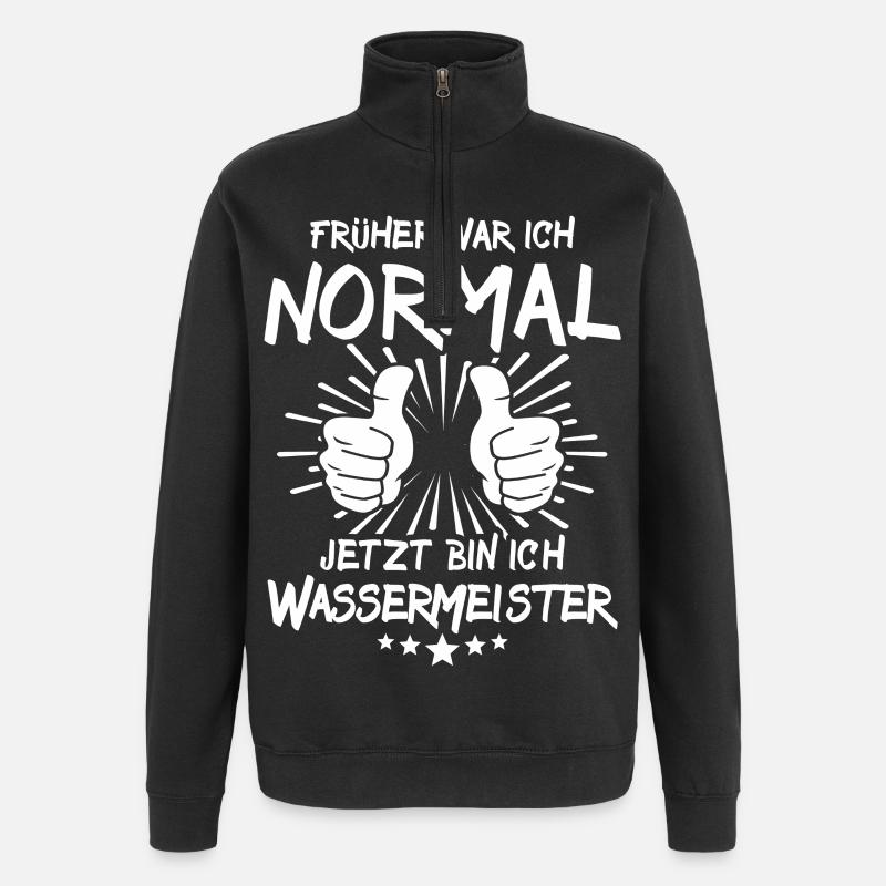 Wassermeister - Quarter-Zip-Sweatshirt - Schwarz