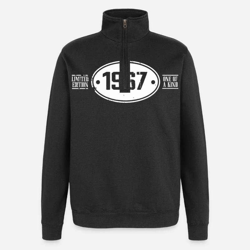 1967 Anniversaire 1967 - Sweat à zip 1/4 - noir