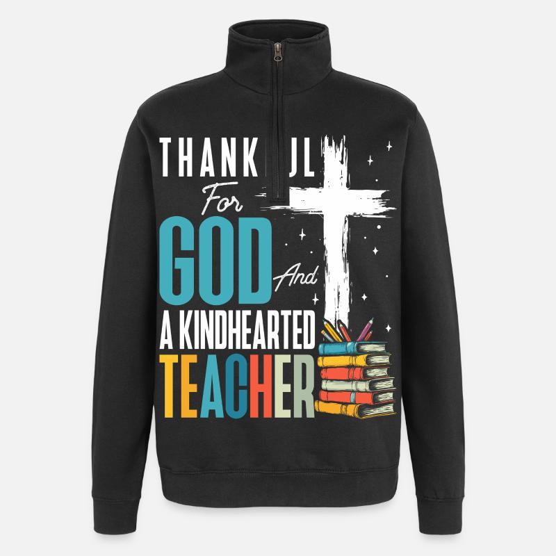 Gott-lehrer-ausbildung, Wertschätzungslehre - Quarter-Zip-Sweatshirt - Schwarz