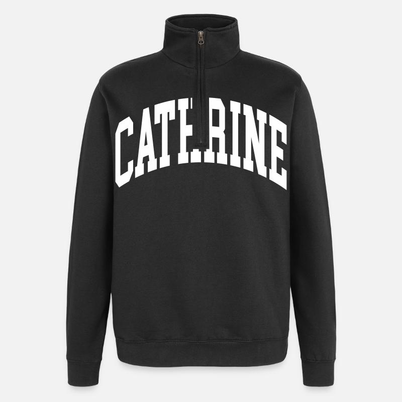 Cathrine - Quarter-Zip Sweatshirt - black