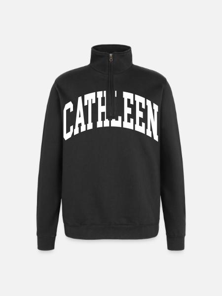 Cathleen - Quarter-Zip Sweatshirt - black
