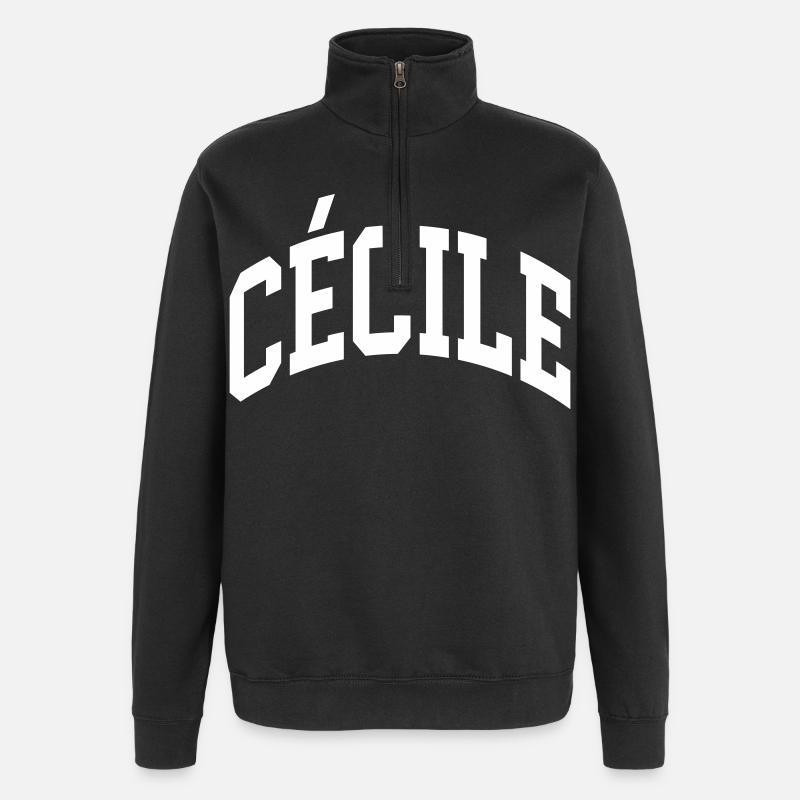 Cecile - Quarter-Zip Sweatshirt - black