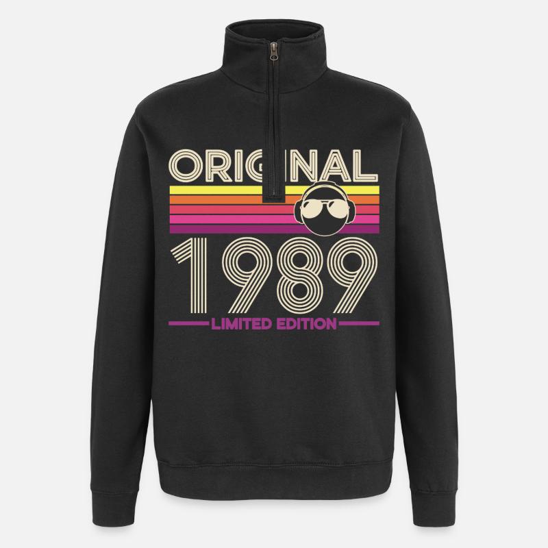 Original 1989 édition limitée - Sweat à zip 1/4 - noir