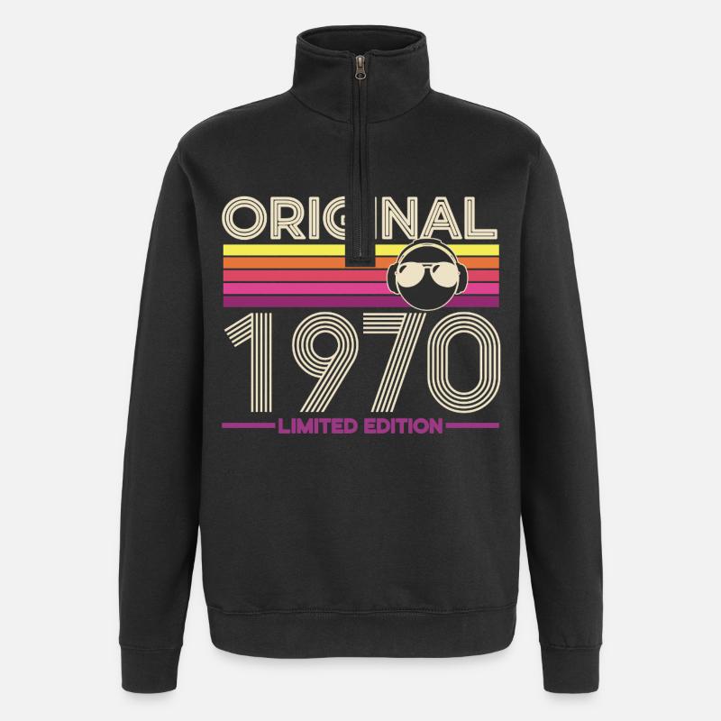 Original 1970 Édition Retro - Sweat à zip 1/4 - noir