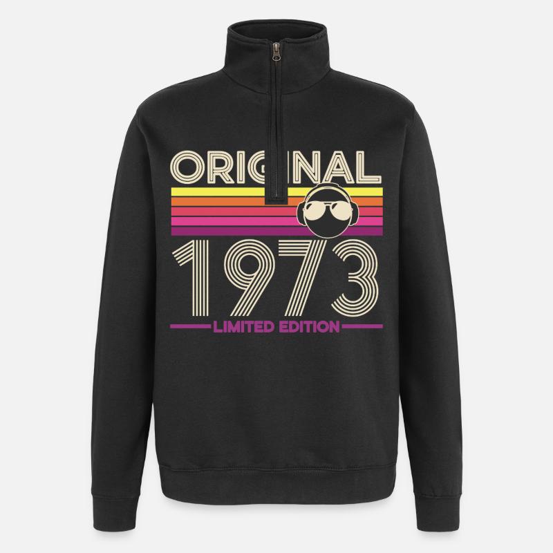 Original 1973 Limited Edition - Quarter-Zip Sweatshirt - black